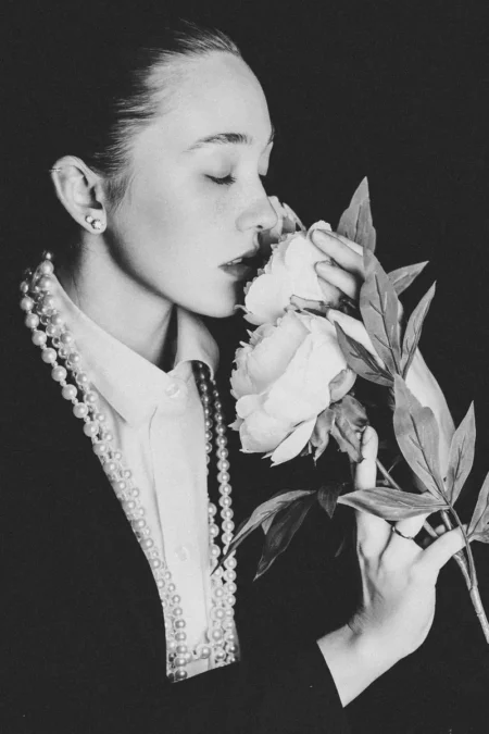 white peony — CLAIRE Magazine, February 2025