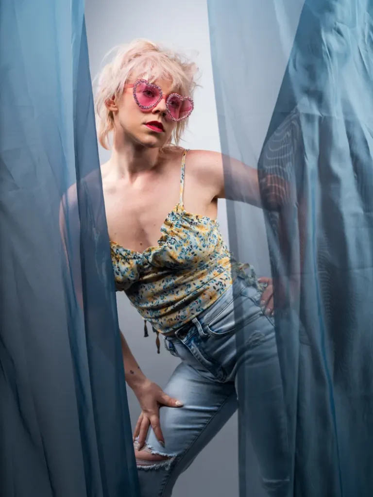 Hollee in her rose colored glasses — CLAIRE Magazine, April 2025