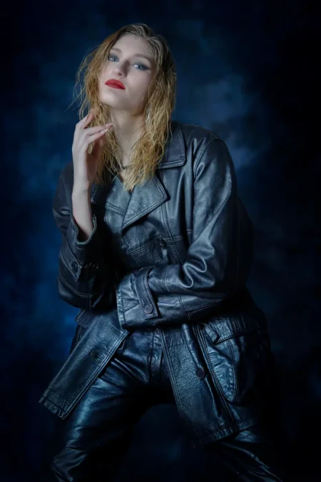 Black Skin On Elena — CLAIRE Magazine, January 2026