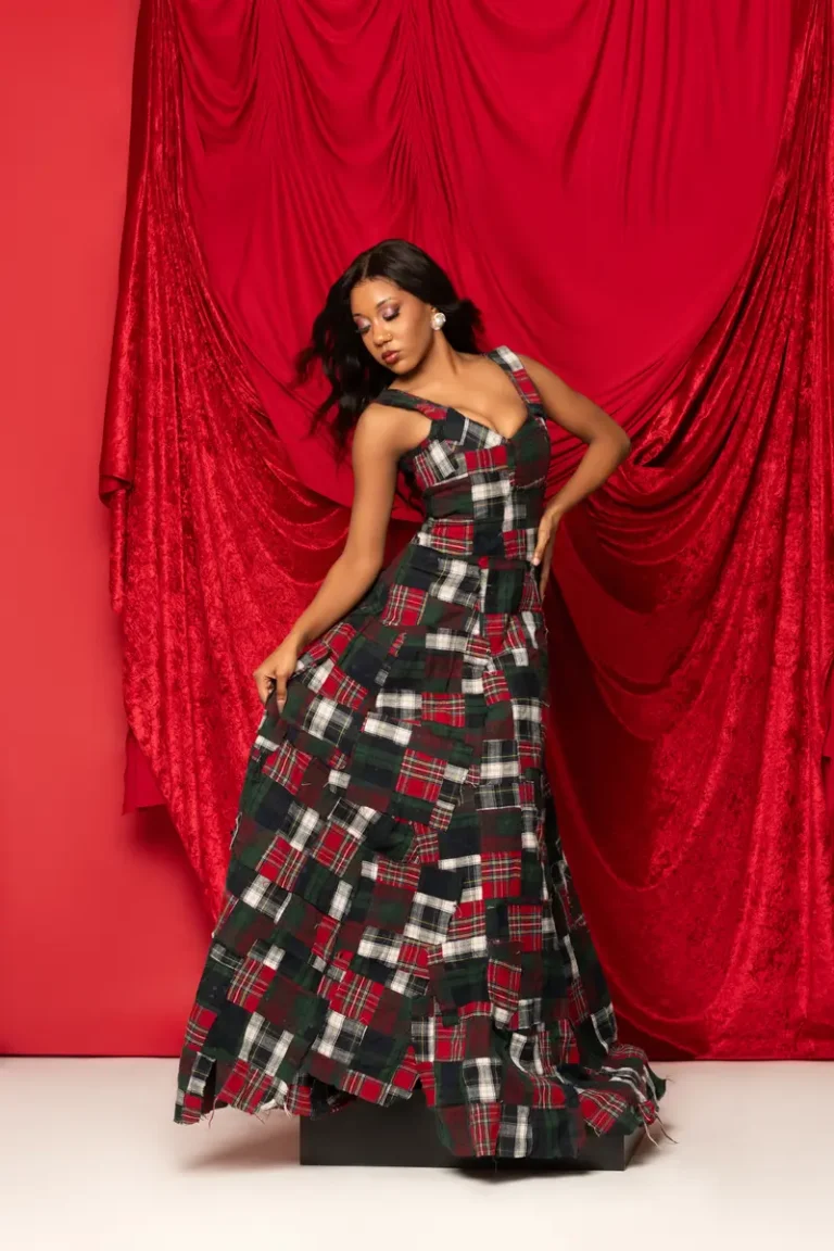 Scarlet Against the Silence — CLAIRE Magazine, January 2026