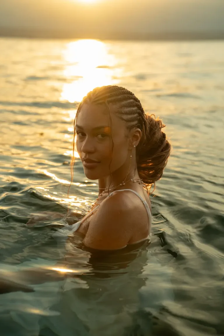 MOTHER PERLY "Née de l'eau" — CLAIRE Magazine, July 2026