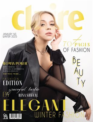 CLAIRE Magazine — The January Fashion & Beauty Edition Vol. 3 2025 cover