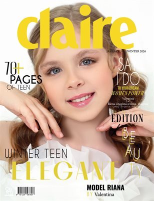 CLAIRE Magazine — The January Teen Edition Vol. 3 2026 cover